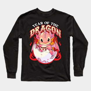 Baby Dragon hatching Chinese New Year 2024 Long Sleeve T-Shirt